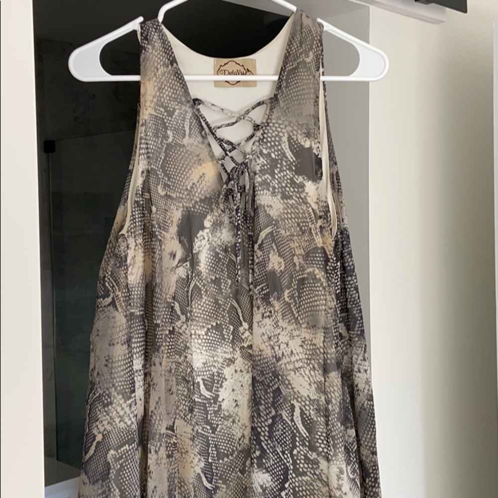 Snakeskin dress